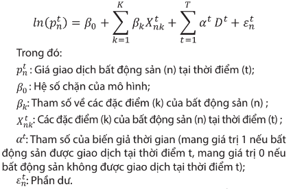 Phương pháp tính chỉ số giá bất động sản ở Việt Nam 1