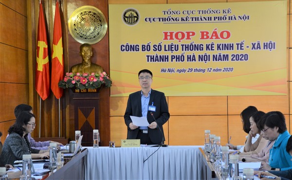 Họp báo công bố số liệu thống kê kinh tế - xã hội Thành phố Hà Nội