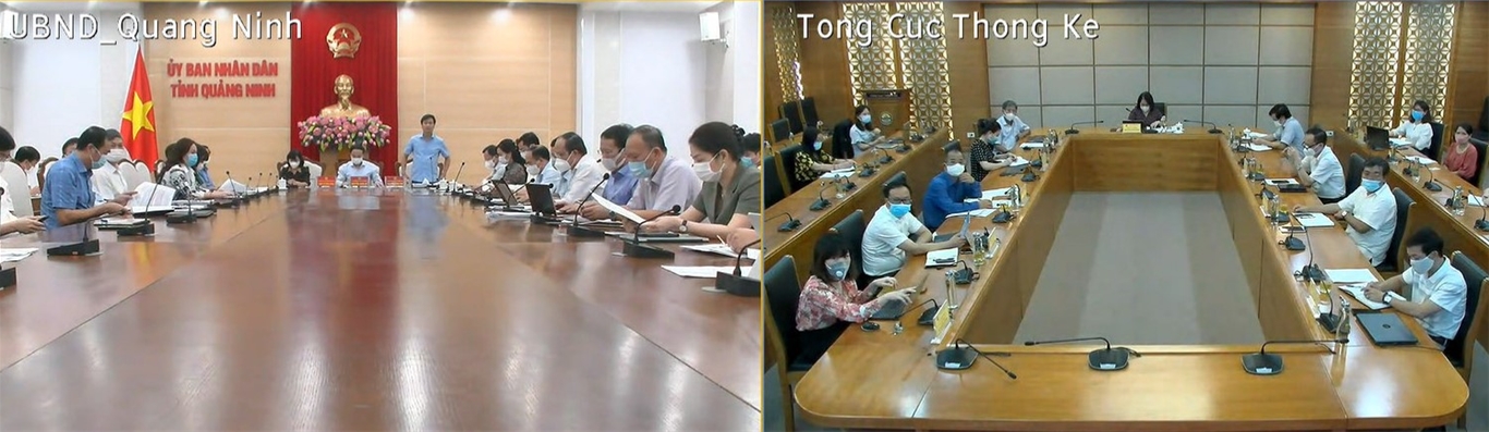 Tổng cục Thống kê và UBND tỉnh Quảng Ninh họp trực tuyến về tăng trưởng kinh tế tỉnh Quảng Ninh