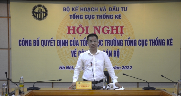 Hội nghị công bố Quyết định của Tổng cục trưởng TCTK về công tác cán bộ Cục Thống kê tỉnh Vĩnh Phúc