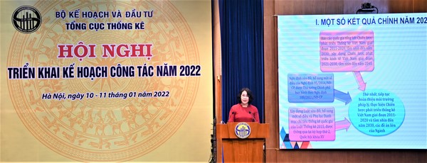 Hội nghị triển khai kế hoạch công tác năm 2022 của ngành Thống kê