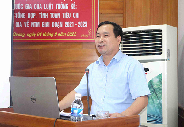 Huyện Vũ Quang - phổ biến Luật sửa đổi, bổ sung một số điều và Phụ lục danh mục chỉ tiêu thống kê quốc gia của Luật Thống kê 2