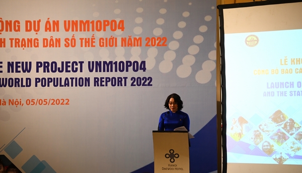 Lễ khởi động Dự án VNM10P04 và Công bố Báo cáo Tình trạng dân số thế giới năm 2022