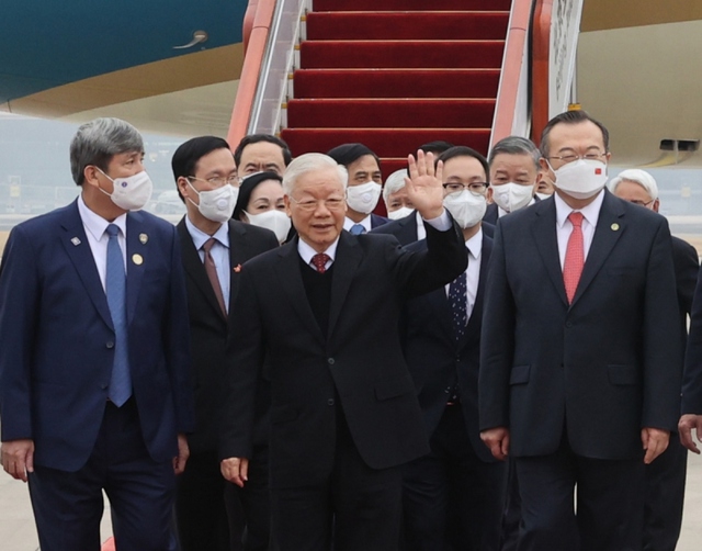 Tổng Bí thư Nguyễn Phú Trọng đến Bắc Kinh, bắt đầu chuyến thăm chính thức nước Cộng hòa Nhân dân Trung Hoa 4