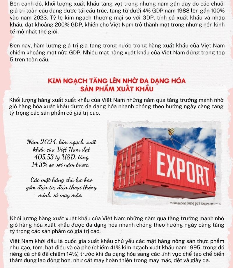 Đầu tư và thương mại toàn cầu tạo nên thành quả phát triển tại Việt Nam 1