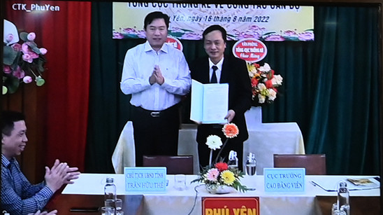  Hội nghị công bố quyết định của Tổng cục trưởng TCTK bổ nhiệm Cục trưởng Cục Thống kê tỉnh Phú Yên