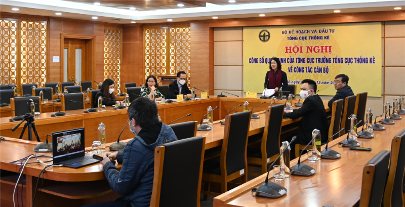 Hội nghị công bố quyết định của Tổng cục trưởng về công tác cán bộ Cục Thống kê tỉnh Bình Phước