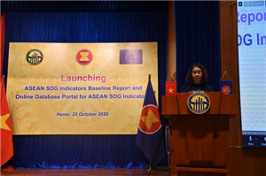 Tổng cục trưởng Nguyễn Thị Hương phát biểu tại Lễ công bố