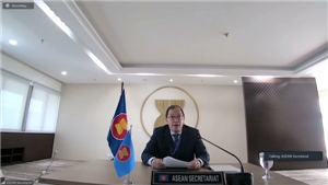 Ông Michael Tene, Phó Tổng Thư ký ASEAN phát biểu