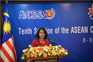 Tổng cục trưởng TCTK Nguyễn Thị Hương phát biểu tại Phiên họp toàn thể (9/12/2020)