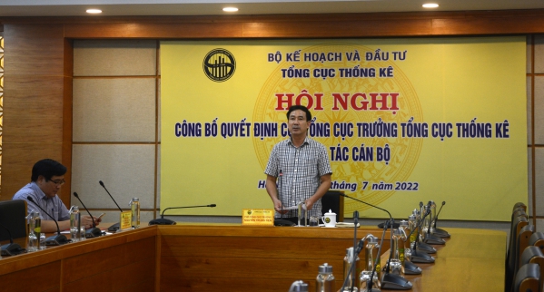 Hội nghị công bố Quyết định của Tổng cục trưởng Tổng cục Thống kê về công tác cán bộ của Cục Thống kê Bắc Giang