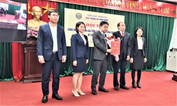 Hội nghị trực tuyến công bố Quyết định của Tổng cục trưởng TCTK về công tác cán bộ của CTK tỉnh Thái Bình và Nam Định 3