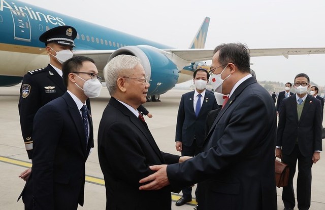 Tổng Bí thư Nguyễn Phú Trọng đến Bắc Kinh, bắt đầu chuyến thăm chính thức nước Cộng hòa Nhân dân Trung Hoa 1