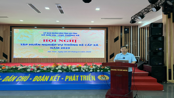Cục Thống kê Hà Tĩnh tổ chức Hội nghị tập huấn nghiệp vụ thống kê cấp xã năm 2023 2