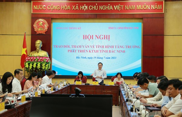 Đoàn công tác Tổng cục Thống kê làm việc tại Bắc Ninh 2