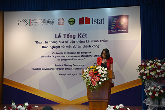 Lễ tổng kết Dự án “Cải thiện hệ thống thống kê quốc gia Việt Nam” do Cơ quan Hợp tác và Phát triển I-ta-li-a tài trợ 2