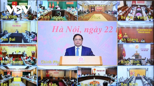 Thủ tướng Chính Phủ Phạm Minh Chính chủ trì Hội nghị trực tuyến toàn quốc về phát triển các ngành công nghiệp văn hóa Việt Nam 1