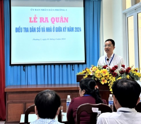 Lễ ra quân Điều tra Dân số và Nhà ở giữa kỳ năm 2025 tại tỉnh Tiền Giang