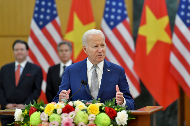 Các nhà lãnh đạo cấp cao Việt Nam hội kiến Tổng thống Hoa Kỳ Joe Biden