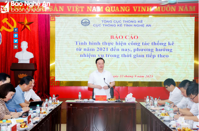 Chủ tịch UBND tỉnh Nghệ An: Nâng tầm công tác thống kê để các con số thực sự biết nói