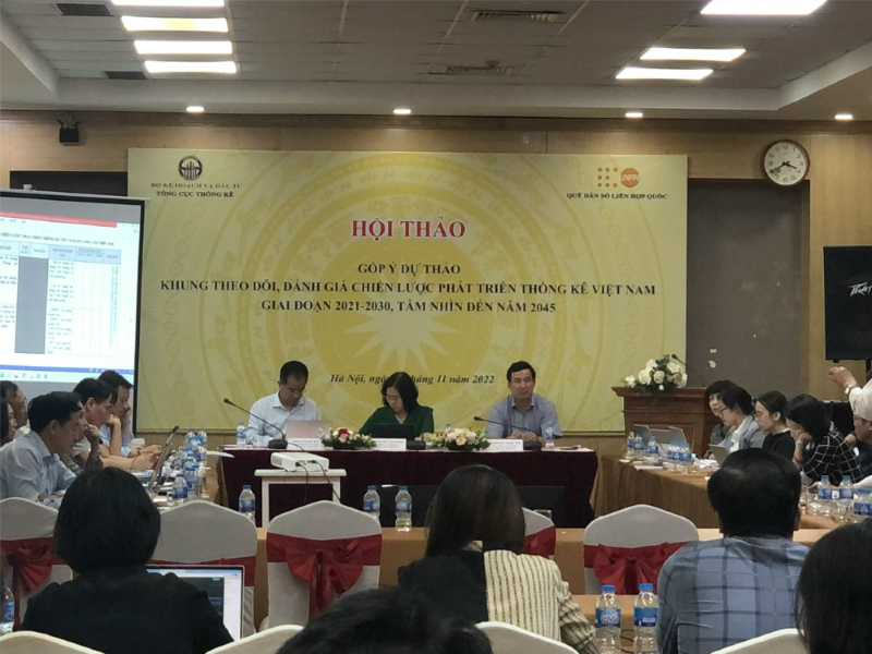 Hội thảo Góp ý Dự thảo Khung theo dõi, đánh giá Chiến lược phát triển Thống kê Việt Nam giai đoạn 2021-2030, tầm nhìn đến năm 2045