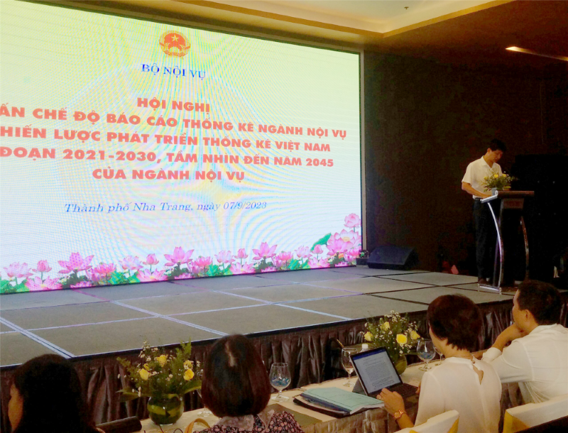 Hội nghị tập huấn Chế độ báo cáo thống kê ngành nội vụ và Chiến lược phát triển thống kê Việt Nam của Bộ Nội vụ