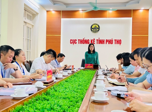 Tổng cục trưởng Nguyễn Thị Hương làm việc với một số cơ quan tỉnh Phú Thọ về điều tra thí điểm TĐT Nông thôn, nông nghiệp 2025