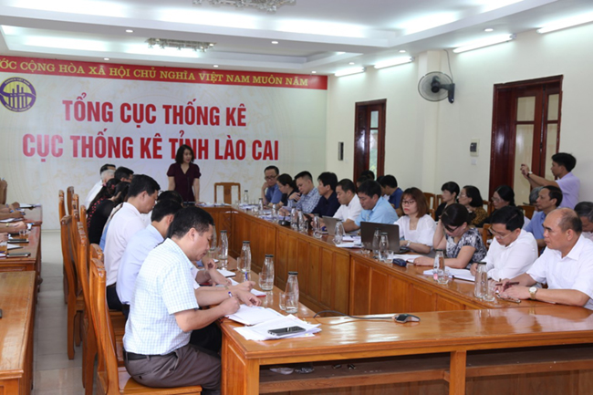 Tổng cục trưởng Tổng cục Thống kê làm việc với Cục thống kê tỉnh Lào Cai