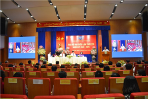 Đồng chí Nguyễn Văn Trung, Bí thư Đảng ủy, Thứ trưởng bộ KH&ĐT phát biểu tại Đại hội