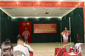 Ông Nguyễn Bích Lâm - Tổng cục trưởng TCTK phát biểu tại Lễ ra quân tại xã Chiềng Xôm - TP Sơn La