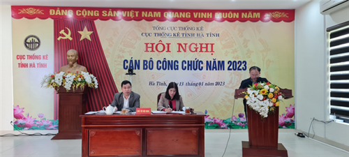Cục Thống kê tỉnh Hà Tĩnh tổ chức Hội nghị Cán bộ công chức năm 2023