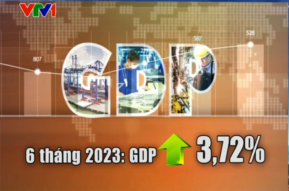 GDP 6 tháng đầu năm tăng 3,72% - VTV1 (Thời sự 12h ngày 29 tháng 6 năm 2023 )